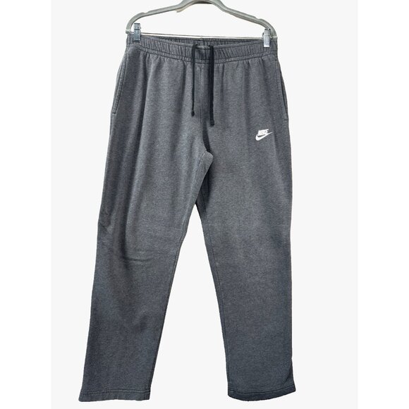Nike L Dark Gray Straight Leg Sweatpants Mens Athletic Y2K Streetwear Athleisure - Picture 1 of 12